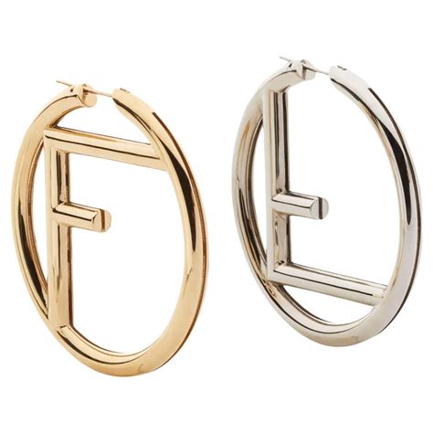 fendi replica earrings|fendi small hoop earrings.